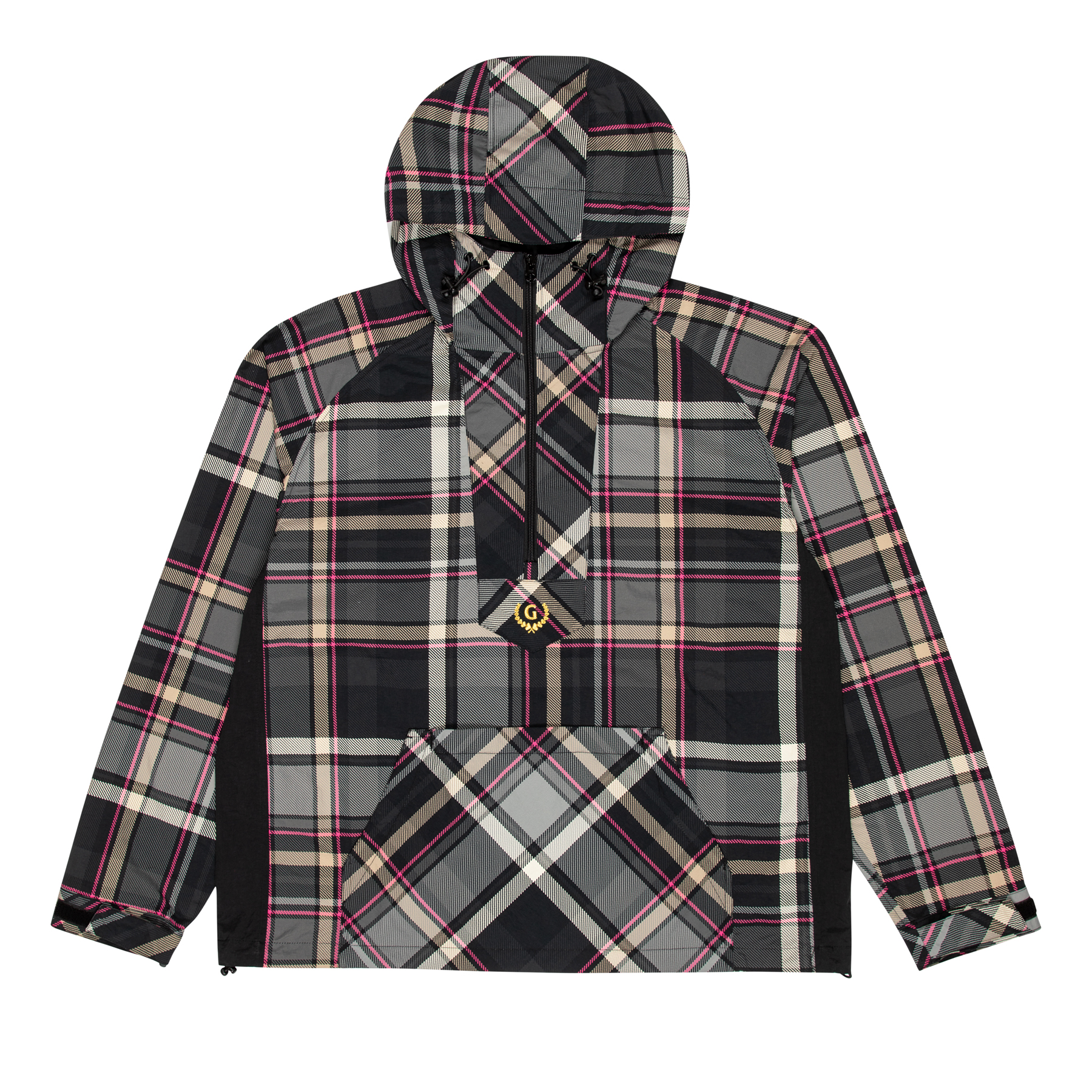 PLAID PACKABLE ANORAK